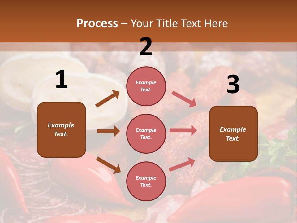 Board Sausage Canape PowerPoint Template
