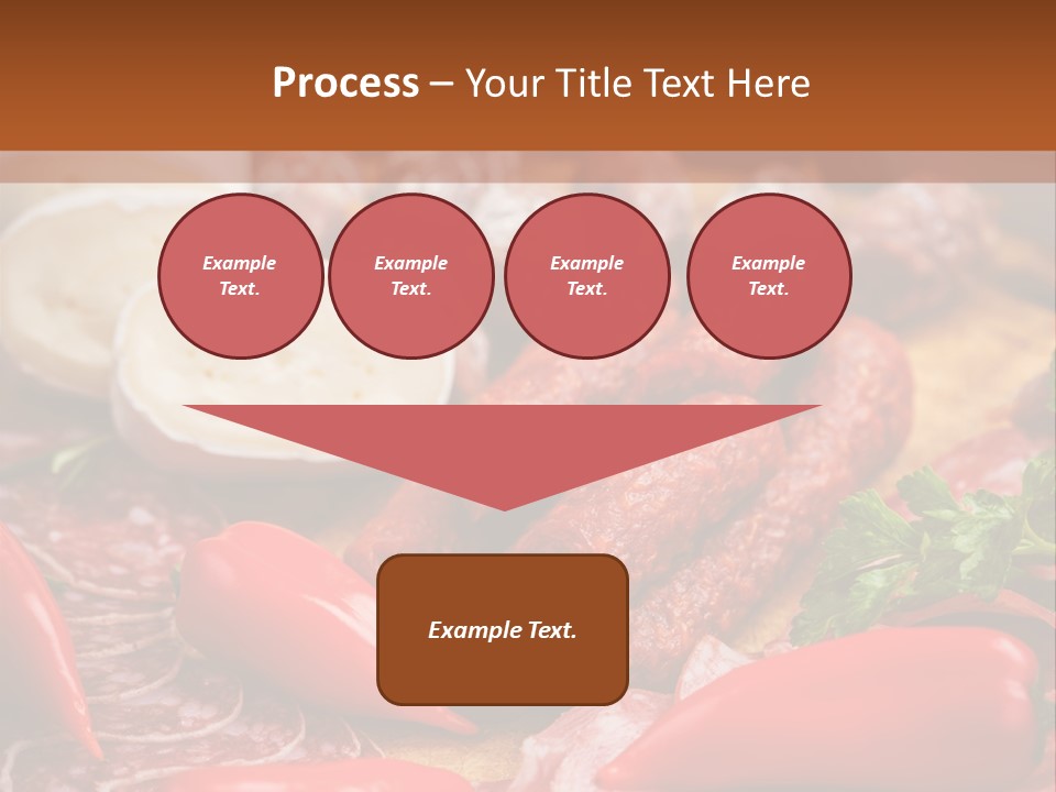 Board Sausage Canape PowerPoint Template