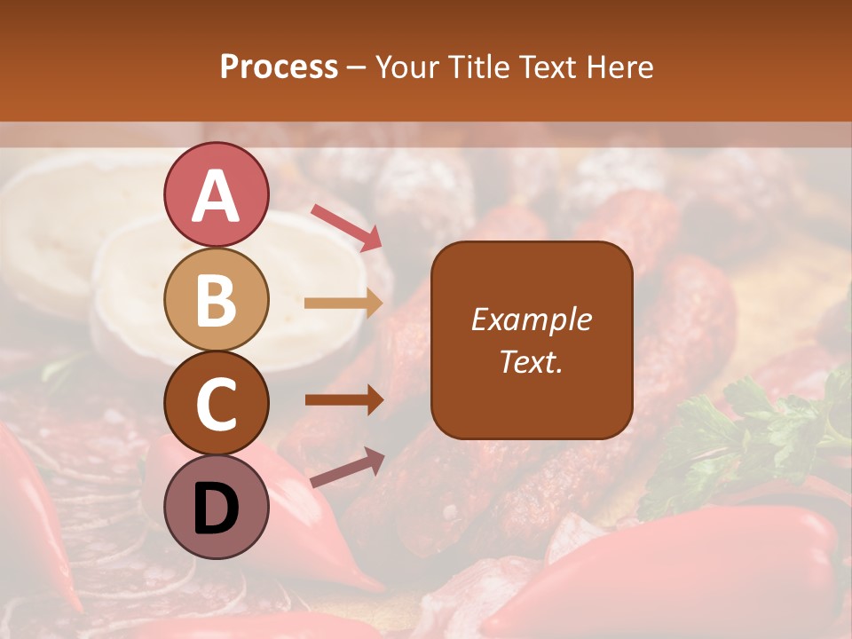 Board Sausage Canape PowerPoint Template
