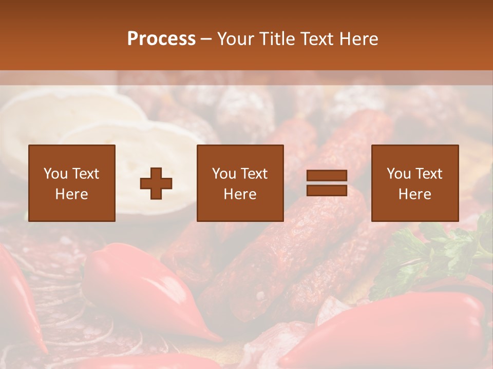 Board Sausage Canape PowerPoint Template