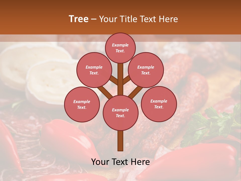 Board Sausage Canape PowerPoint Template