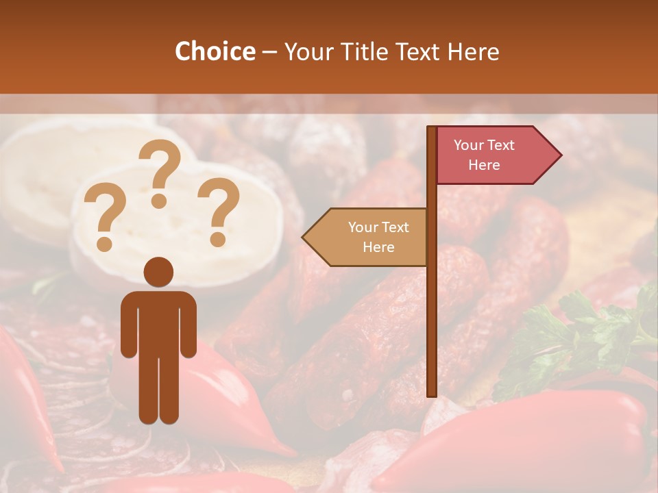 Board Sausage Canape PowerPoint Template