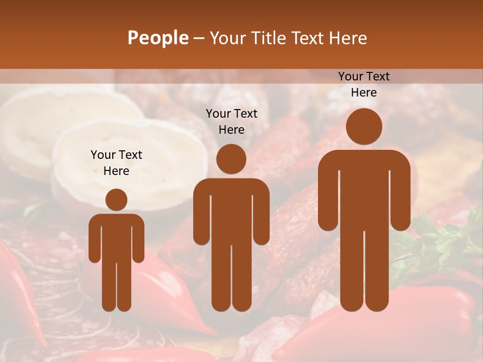 Board Sausage Canape PowerPoint Template