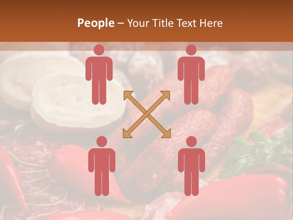 Board Sausage Canape PowerPoint Template