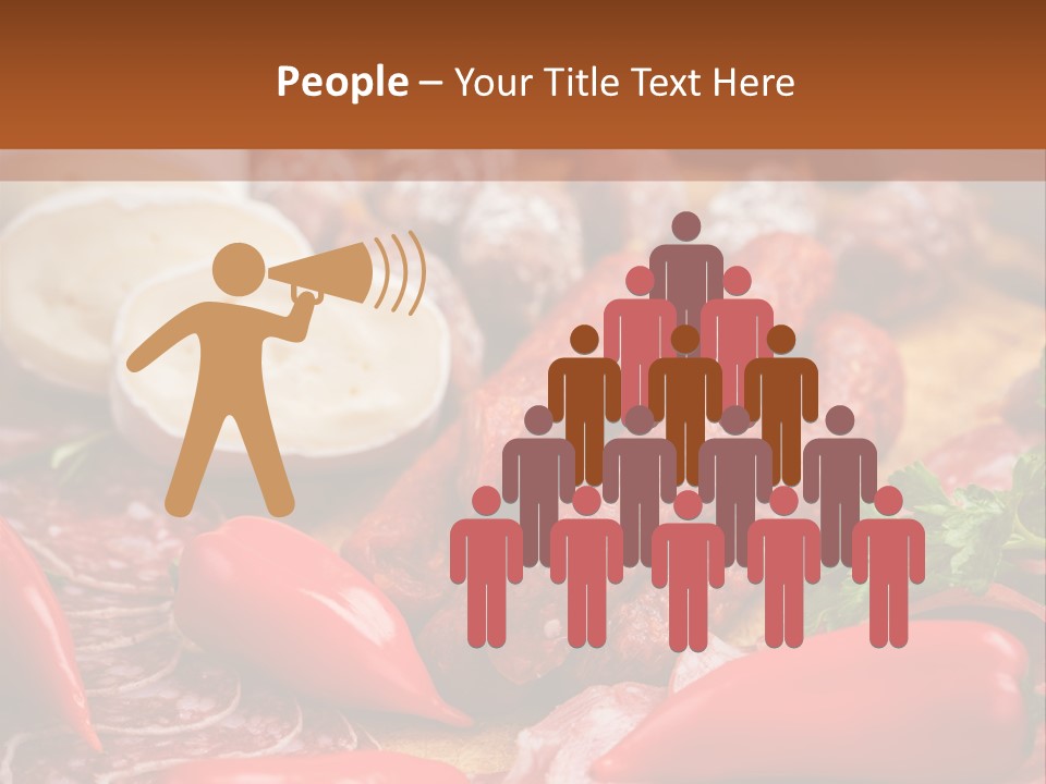 Board Sausage Canape PowerPoint Template