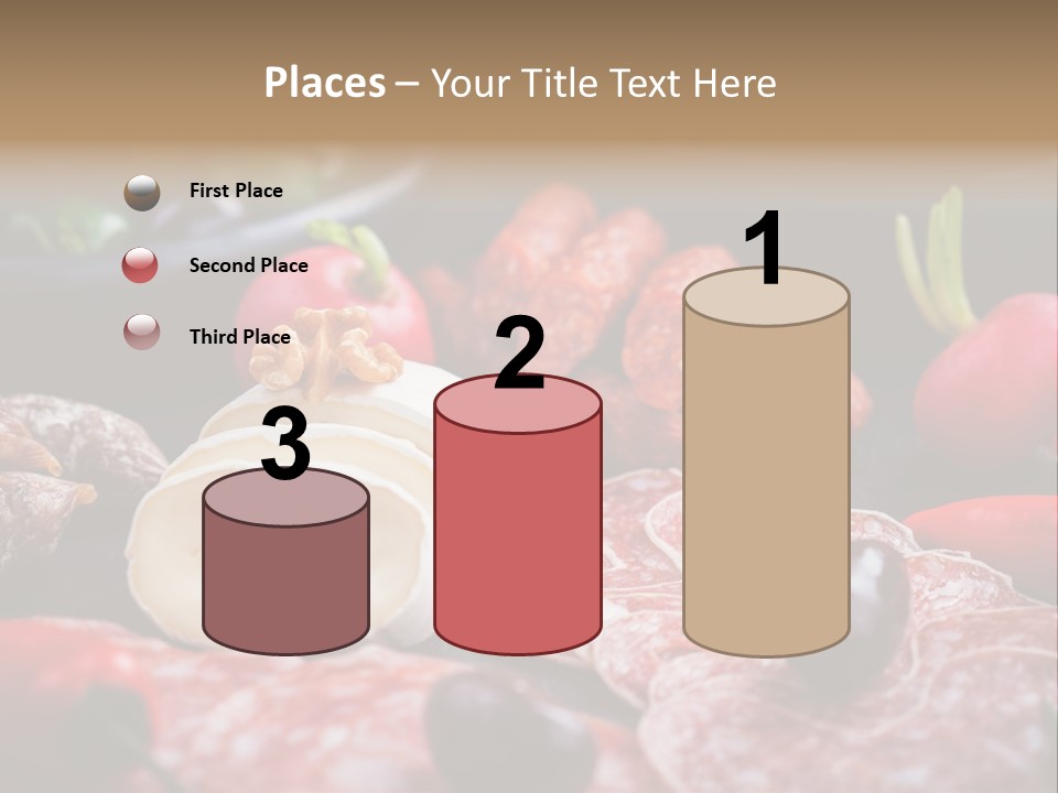 Olive Bacon Cuts PowerPoint Template