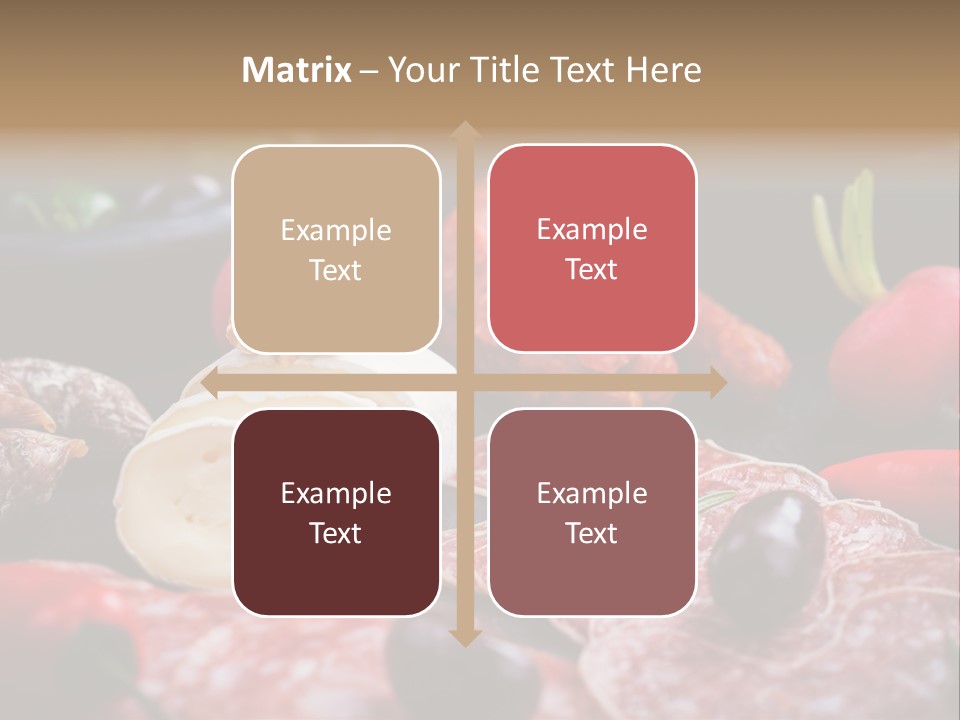 Olive Bacon Cuts PowerPoint Template