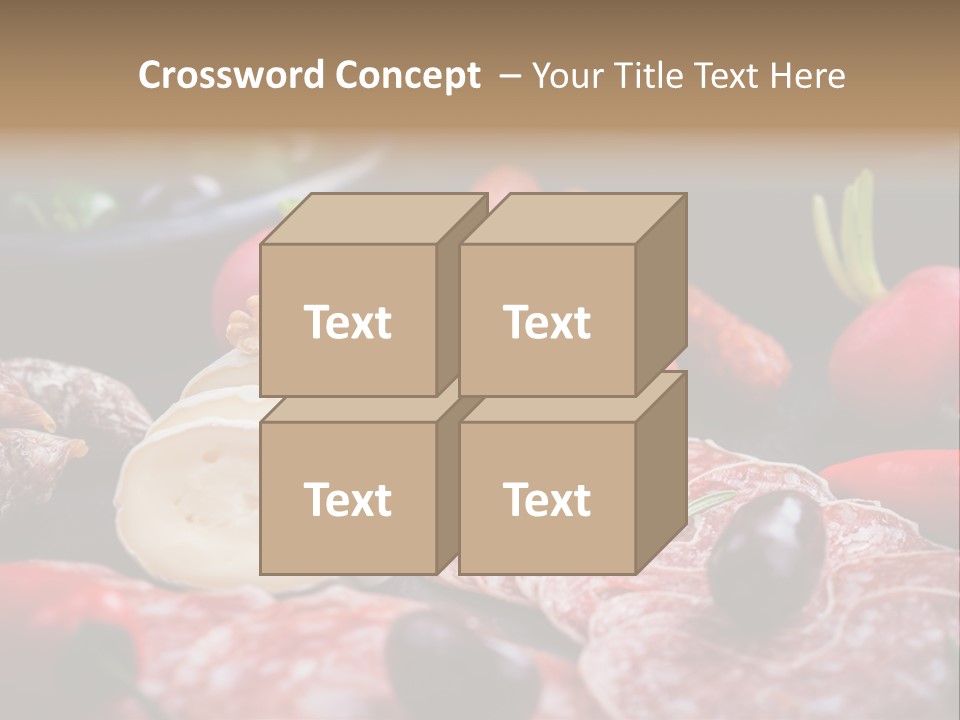 Olive Bacon Cuts PowerPoint Template