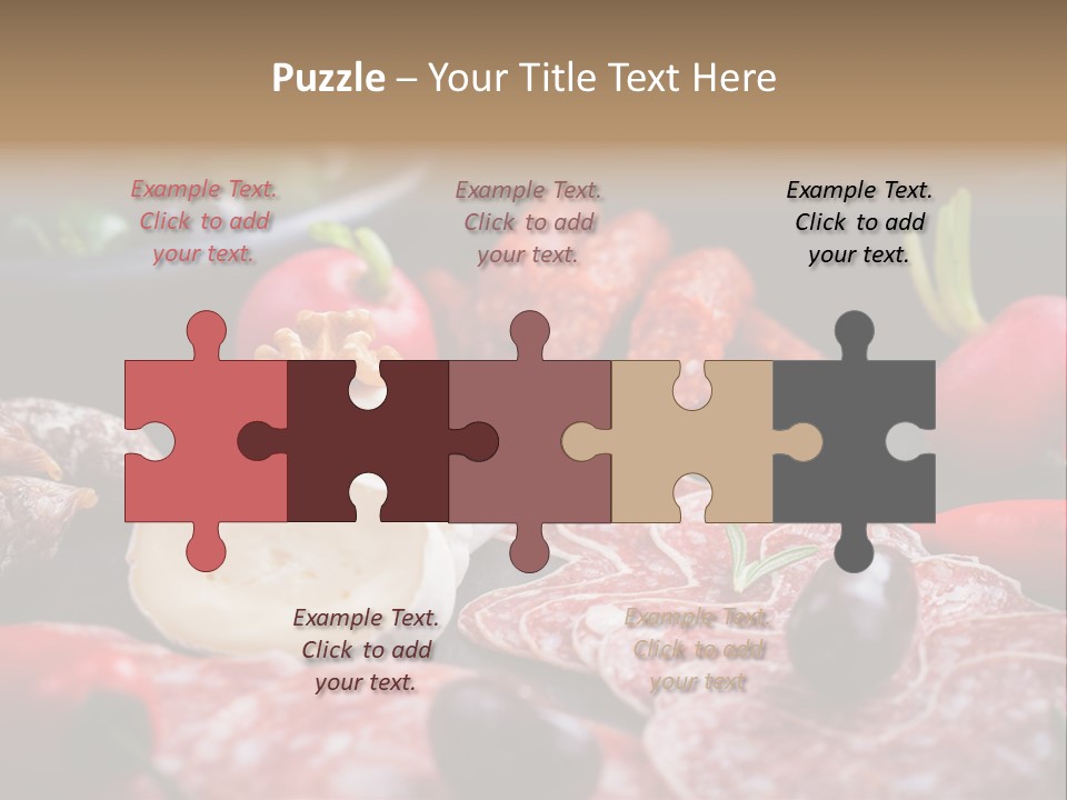 Olive Bacon Cuts PowerPoint Template