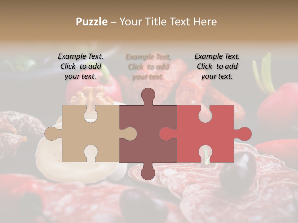 Olive Bacon Cuts PowerPoint Template