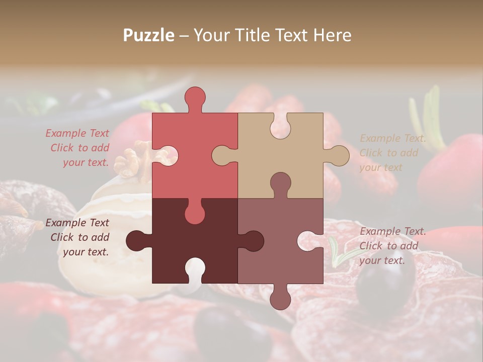 Olive Bacon Cuts PowerPoint Template