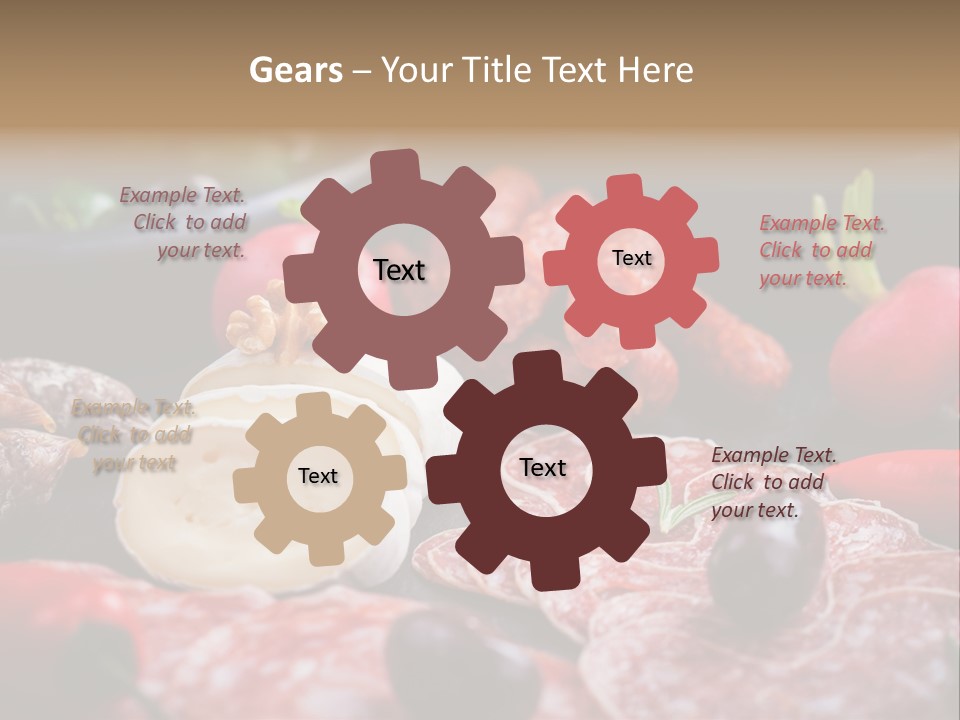 Olive Bacon Cuts PowerPoint Template