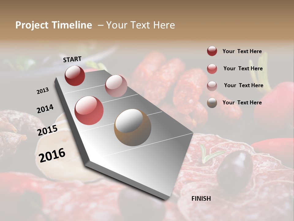Olive Bacon Cuts PowerPoint Template