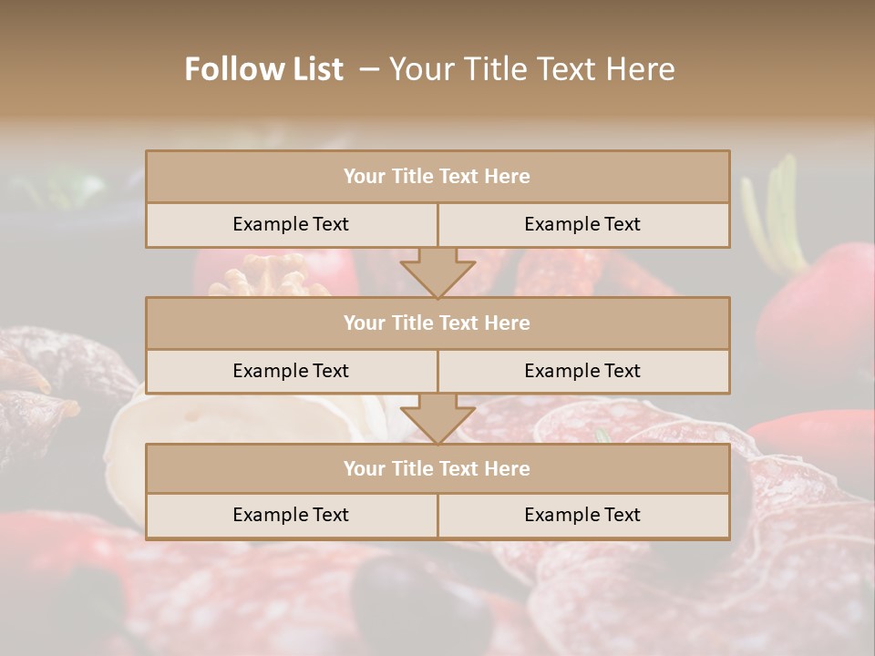 Olive Bacon Cuts PowerPoint Template