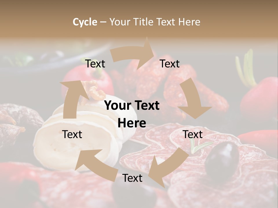 Olive Bacon Cuts PowerPoint Template