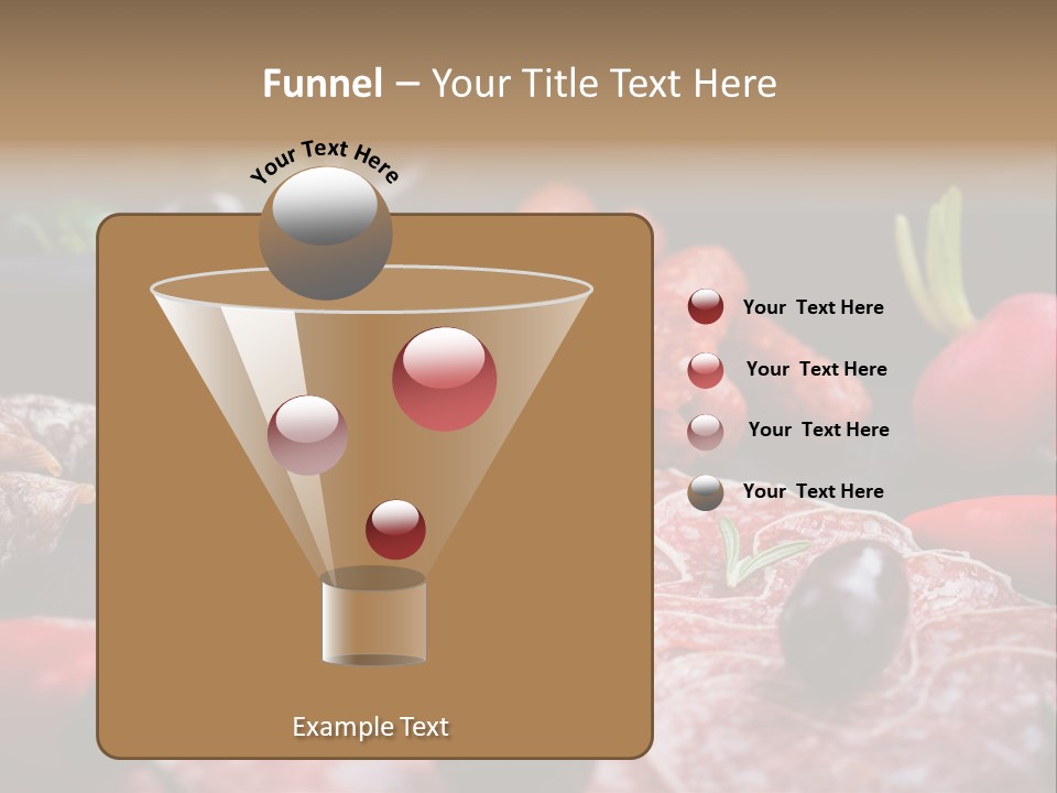 Olive Bacon Cuts PowerPoint Template