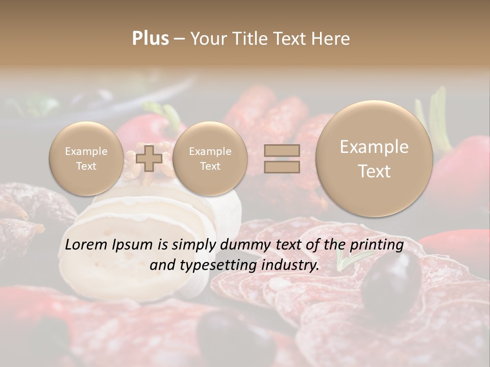 Olive Bacon Cuts PowerPoint Template