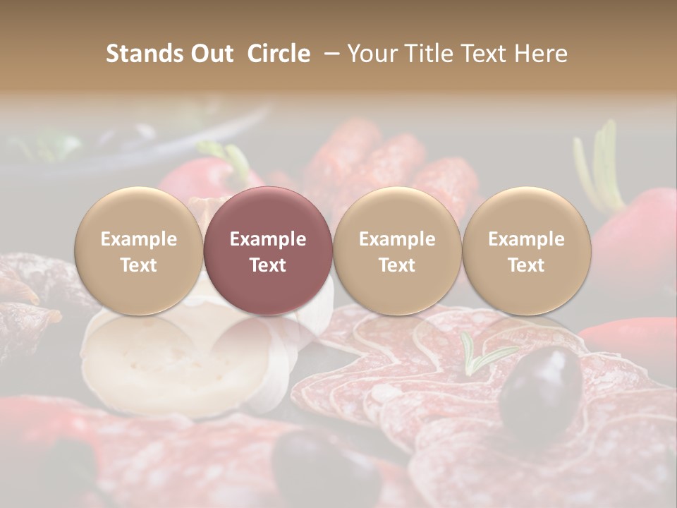 Olive Bacon Cuts PowerPoint Template