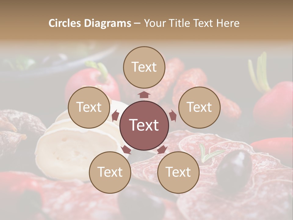 Olive Bacon Cuts PowerPoint Template