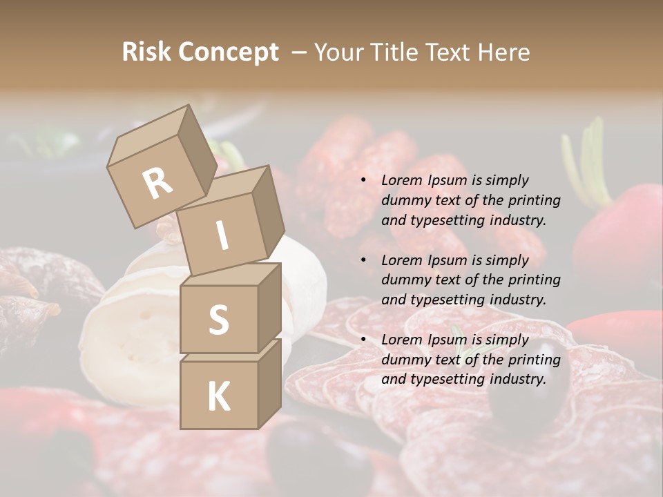 Olive Bacon Cuts PowerPoint Template