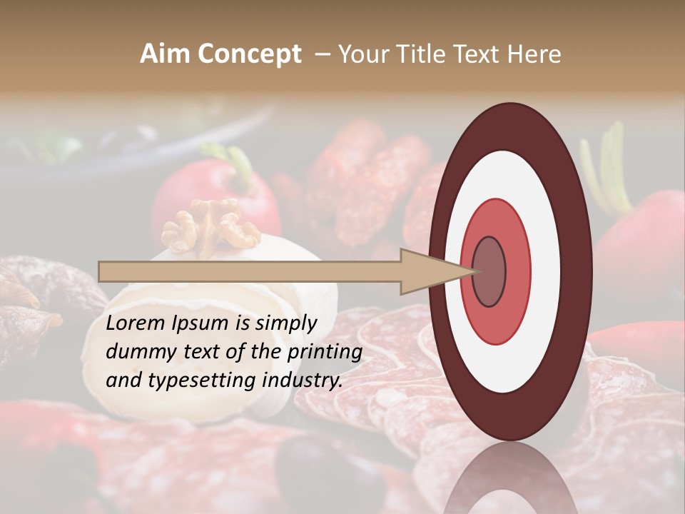 Olive Bacon Cuts PowerPoint Template