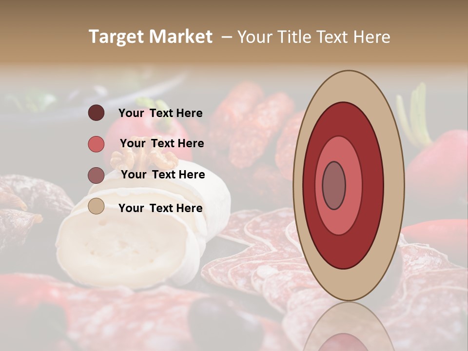 Olive Bacon Cuts PowerPoint Template