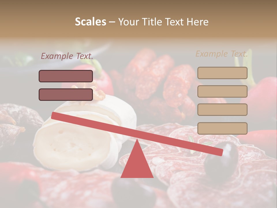 Olive Bacon Cuts PowerPoint Template