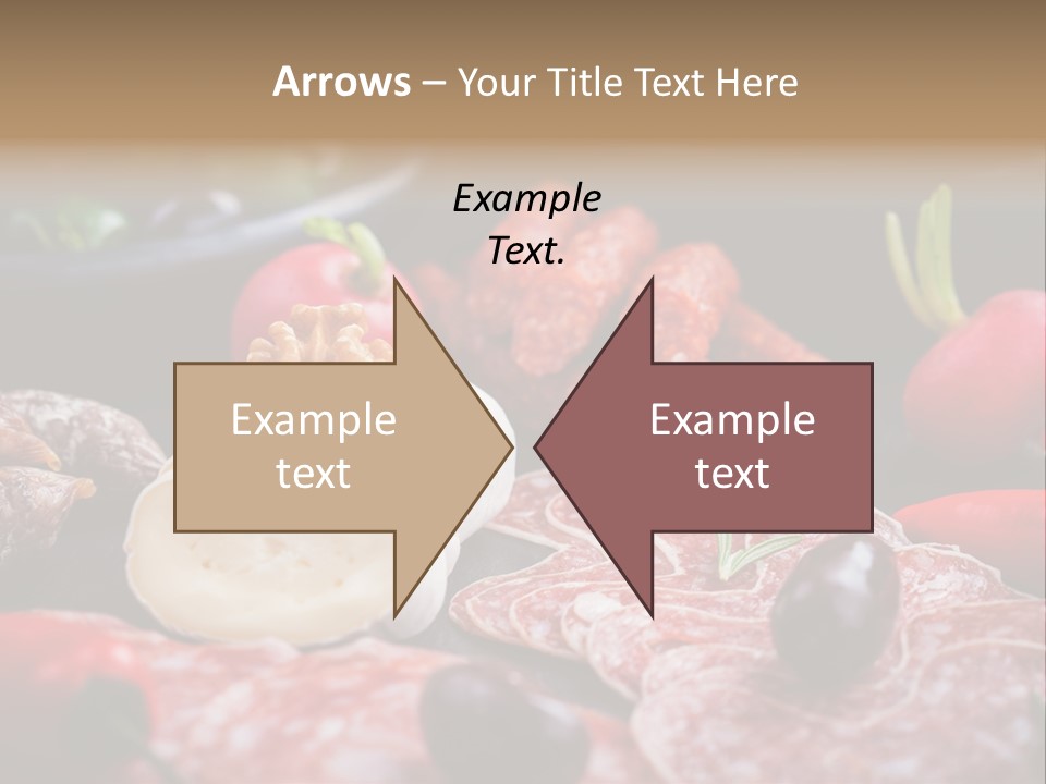 Olive Bacon Cuts PowerPoint Template