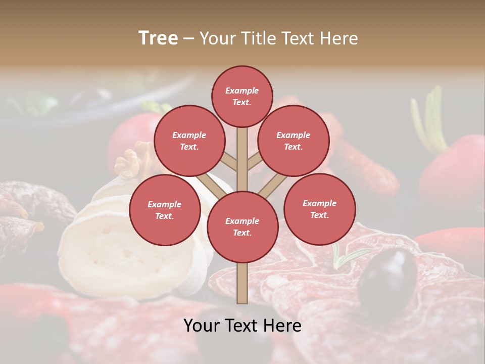 Olive Bacon Cuts PowerPoint Template