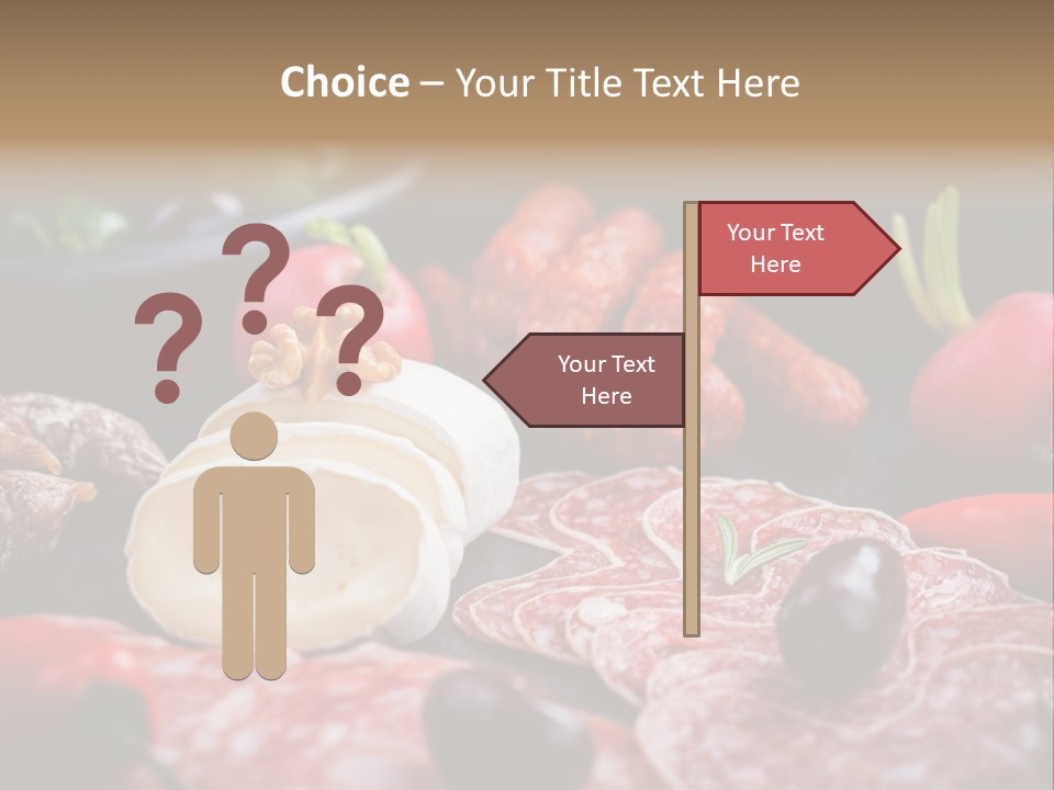 Olive Bacon Cuts PowerPoint Template