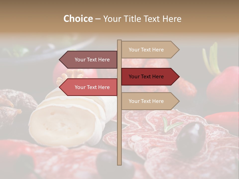 Olive Bacon Cuts PowerPoint Template