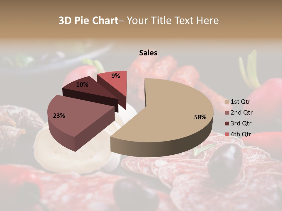 Olive Bacon Cuts PowerPoint Template