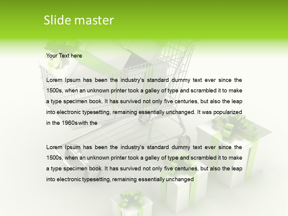 Box Pictogram Festive PowerPoint Template