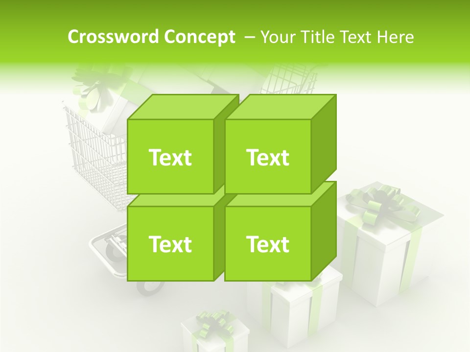 Box Pictogram Festive PowerPoint Template