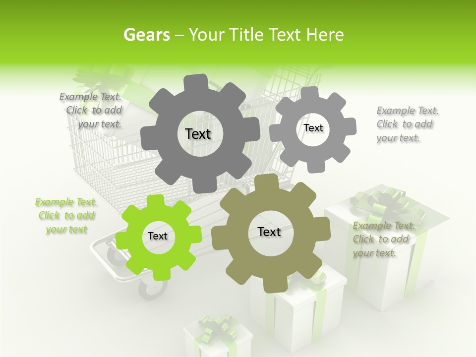 Box Pictogram Festive PowerPoint Template