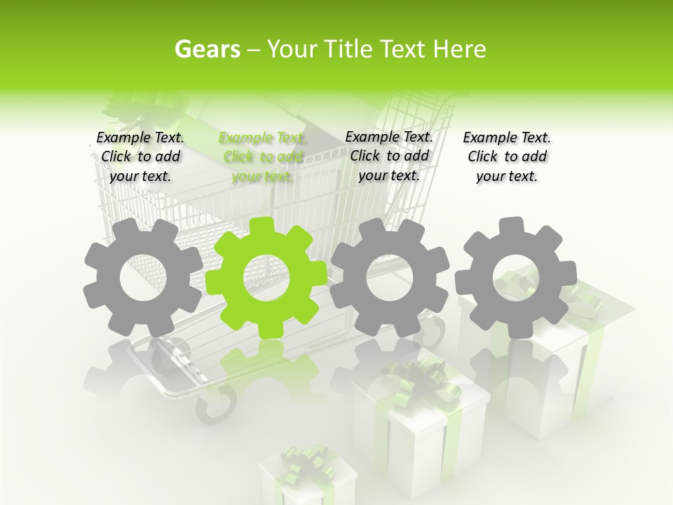 Box Pictogram Festive PowerPoint Template