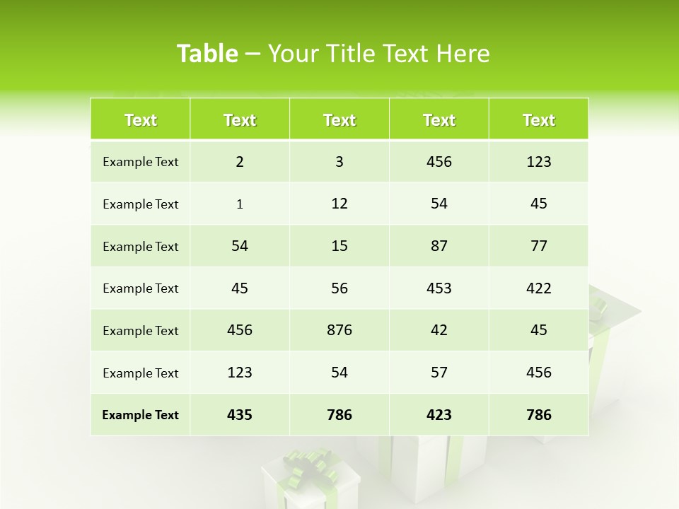 Box Pictogram Festive PowerPoint Template