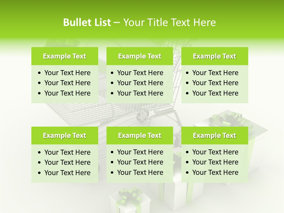 Box Pictogram Festive PowerPoint Template