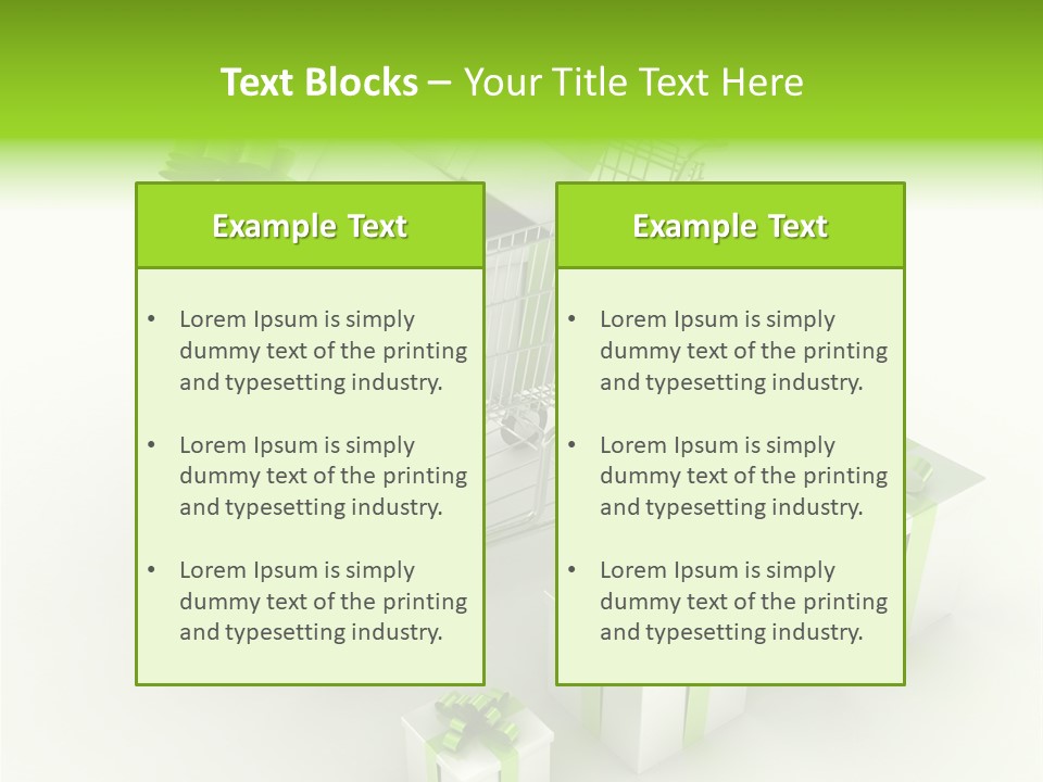 Box Pictogram Festive PowerPoint Template