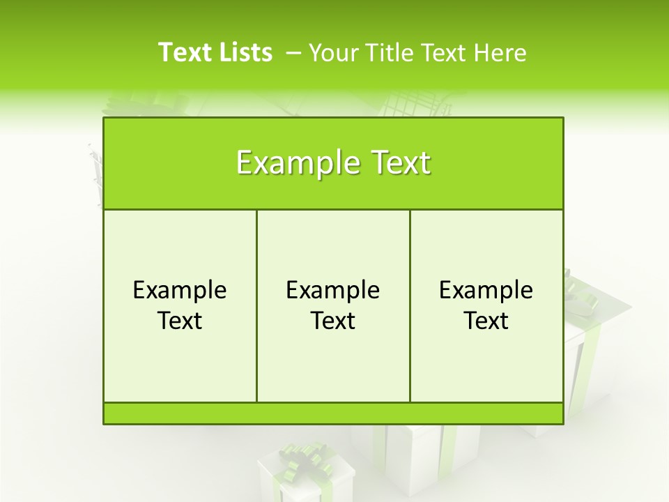 Box Pictogram Festive PowerPoint Template