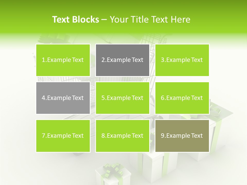 Box Pictogram Festive PowerPoint Template