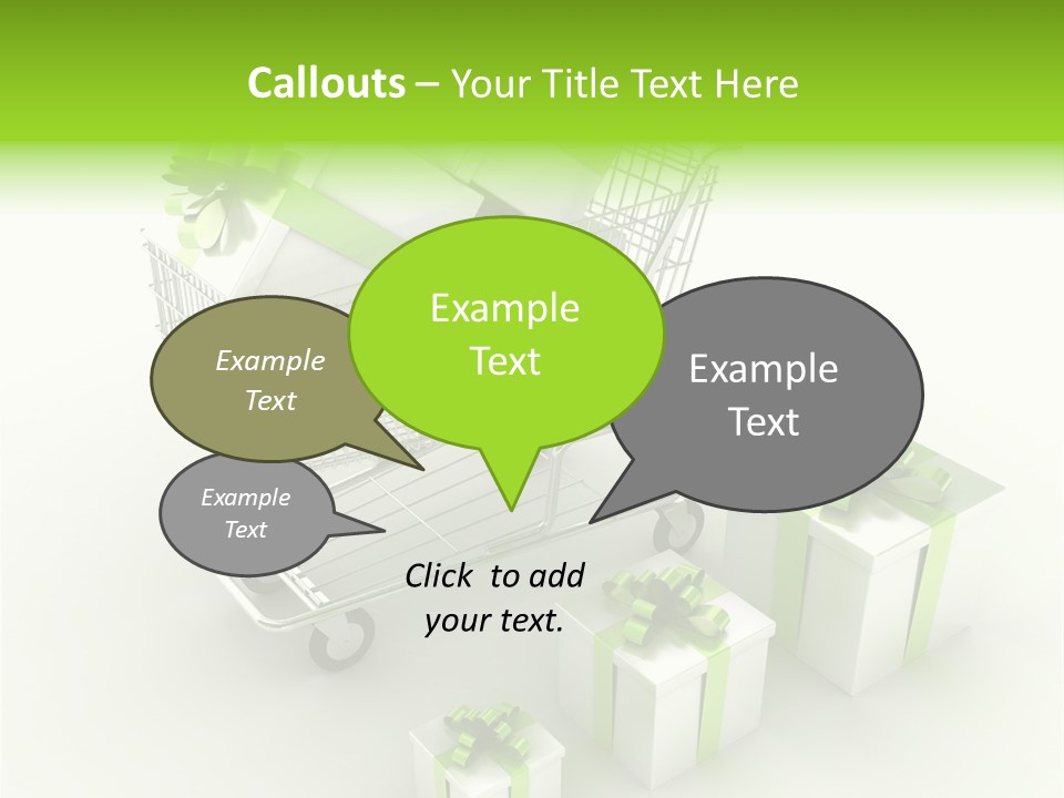 Box Pictogram Festive PowerPoint Template