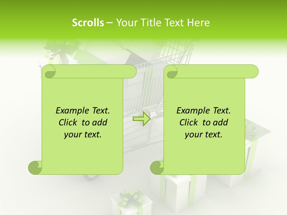 Box Pictogram Festive PowerPoint Template