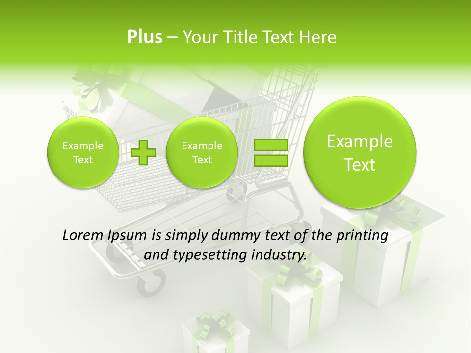 Box Pictogram Festive PowerPoint Template