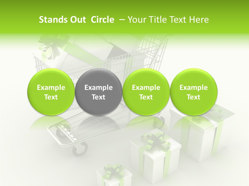 Box Pictogram Festive PowerPoint Template