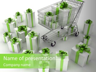 Gift Package Abstract PowerPoint Template