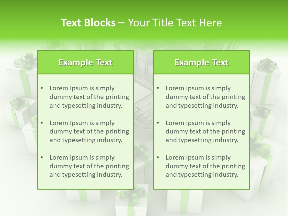 Gift Package Abstract PowerPoint Template