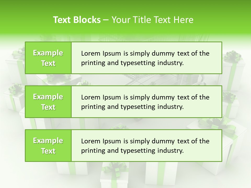 Gift Package Abstract PowerPoint Template