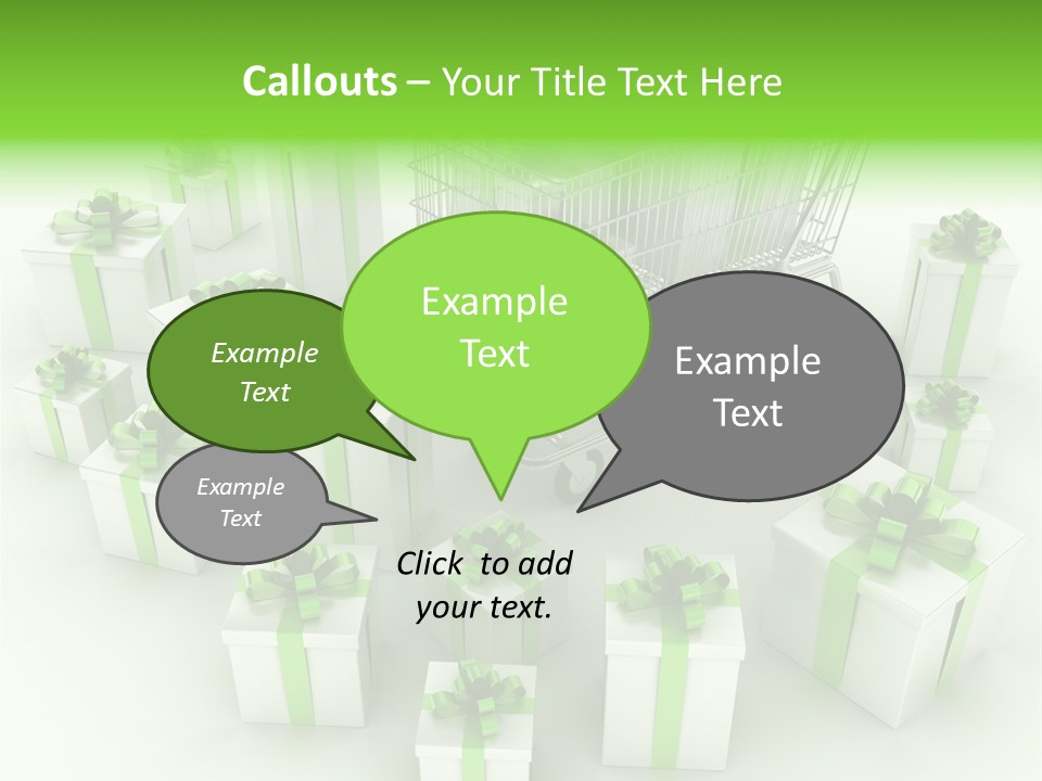 Gift Package Abstract PowerPoint Template