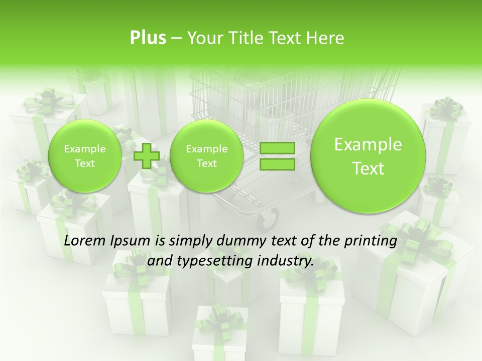 Gift Package Abstract PowerPoint Template